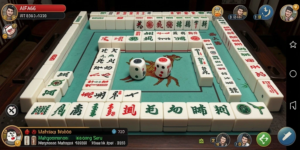 Tampilan menarik gameplay Mahjong dalam AIFA66.