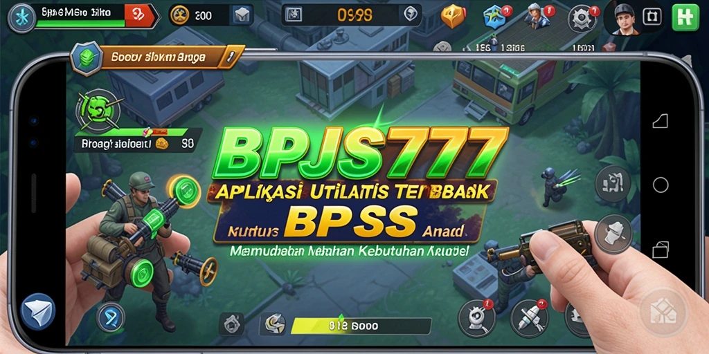 Tampilan utama aplikasi BPJS777 yang sederhana dan informatif.