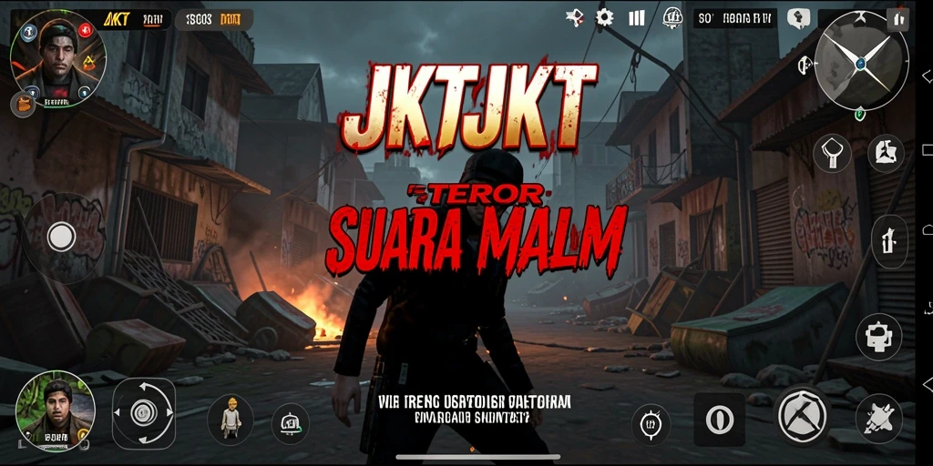Tampilan gameplay menegangkan di game JKTJKT.