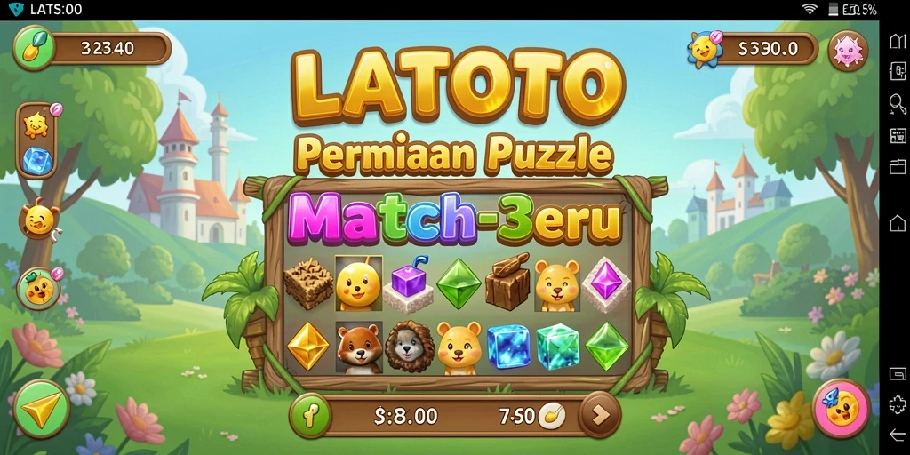 Tampilan menarik dari gameplay LATOTO yang penuh warna.