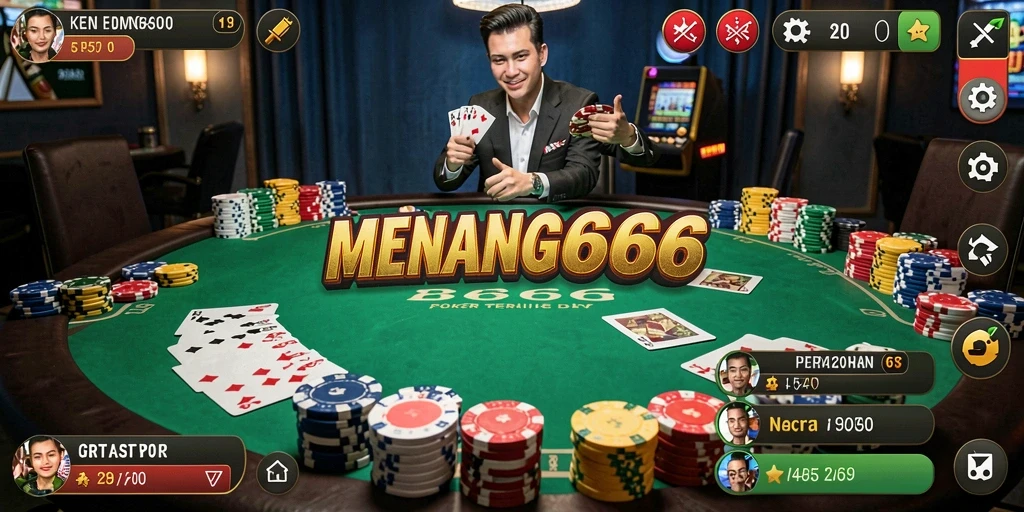 Screenshot MENANG666 menampilkan aksi seru permainan Poker yang mendebarkan.