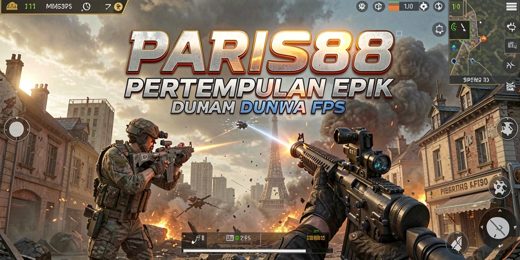 Screenshot gameplay menampilkan aksi intens di <strong>PARIS88</strong>