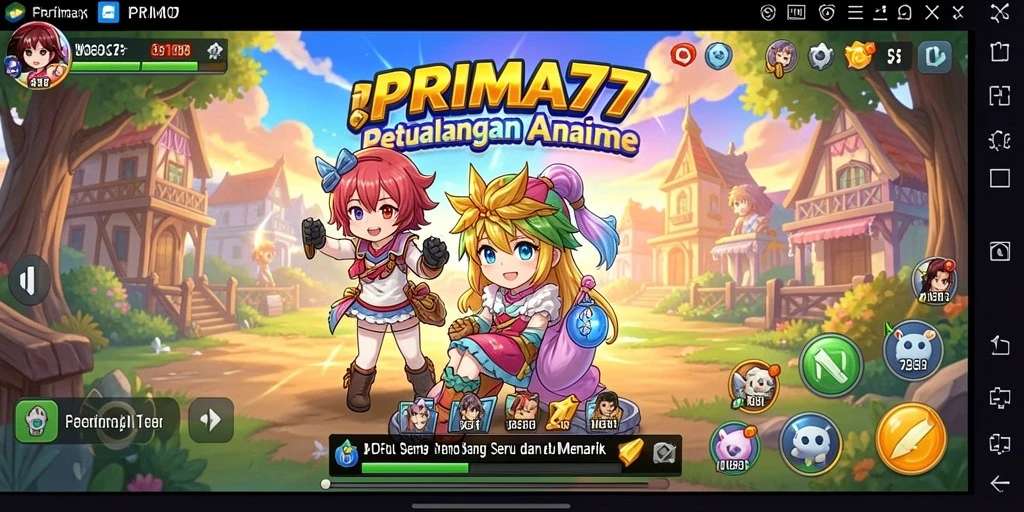 Tampilan aksi seru dari gameplay PRIMA77 yang memukau.