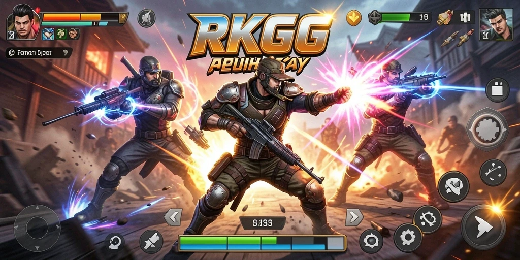 Screenshot RKGG menampilkan aksi pertarungan yang seru dan dinamis.