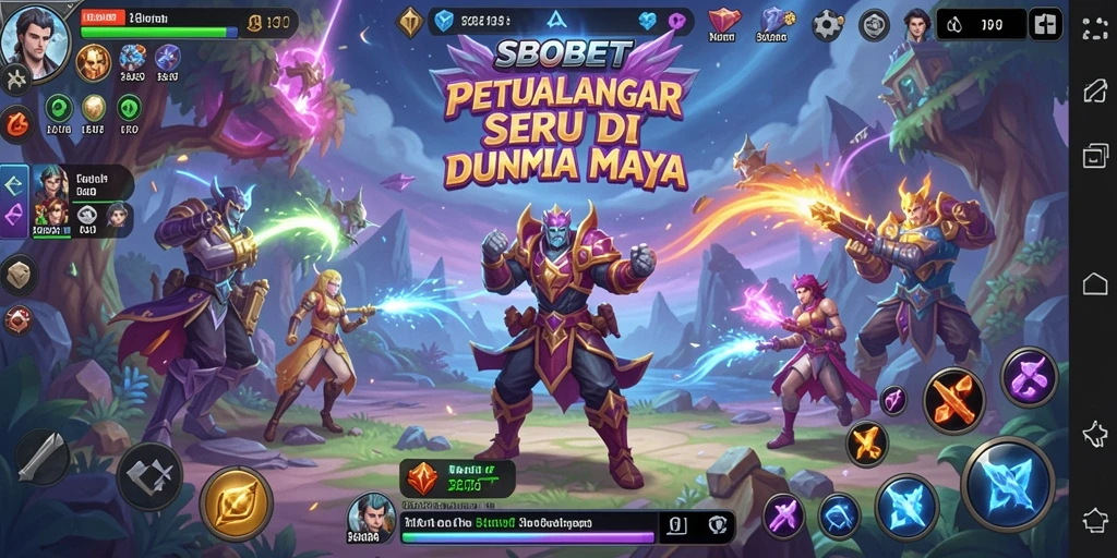 Tangkapan layar permainan SBOBET menunjukkan karakter beraksi dalam petualangan seru.