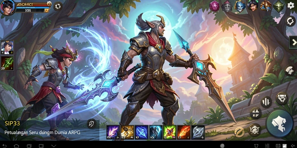 Tampilan permainan SIP33 dengan grafik ARPG yang memukau.