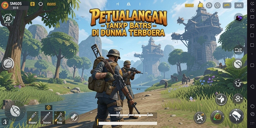 Tampilan gameplay Open World yang epik di SM605.