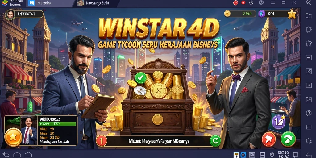Tampilan gameplay Tycoon yang menarik dalam WINSTAR4D.